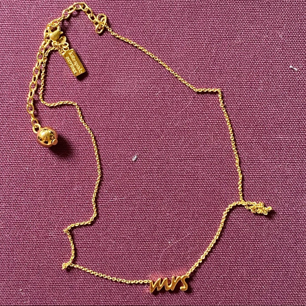 Kate Spade Mrs. Necklace
